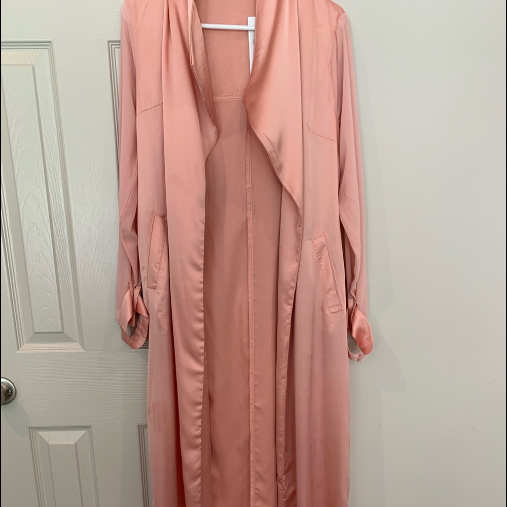 KHLOE Pink Silk Cardigan